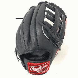  Rawlings PRO1000HB Black Horween Heart of the Hide Baseball Glove is 12 inches. Ma
