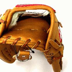 the Horween leather 12.75 inch outfield glove with trap-eze web. No palm pad. Stiff Horween Leathe