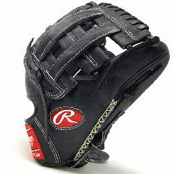 table black Horween H Web infield glove i