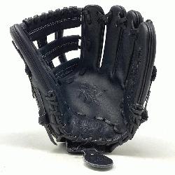 ble black Horween H Web infield glove in thi