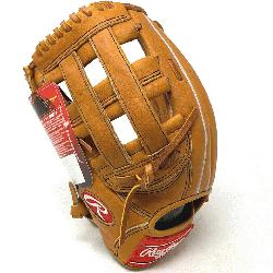 ost popular outfield pattern in classic Horween Tan Leather.  12.75 Inch H