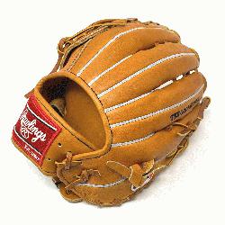 popular outfield pattern in classic Horween Tan Leather.  12.75 Inch H Web. 