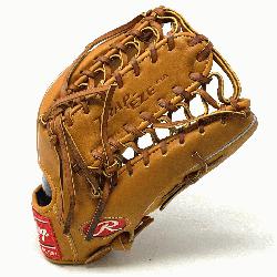 sic Rawlings remake of the PROT outfield baseball glove in Horween leather. Split grey welt, b